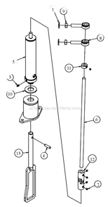 Page M Diagram and Parts List for MK-4030KB  MK Diamond Concrete Saw